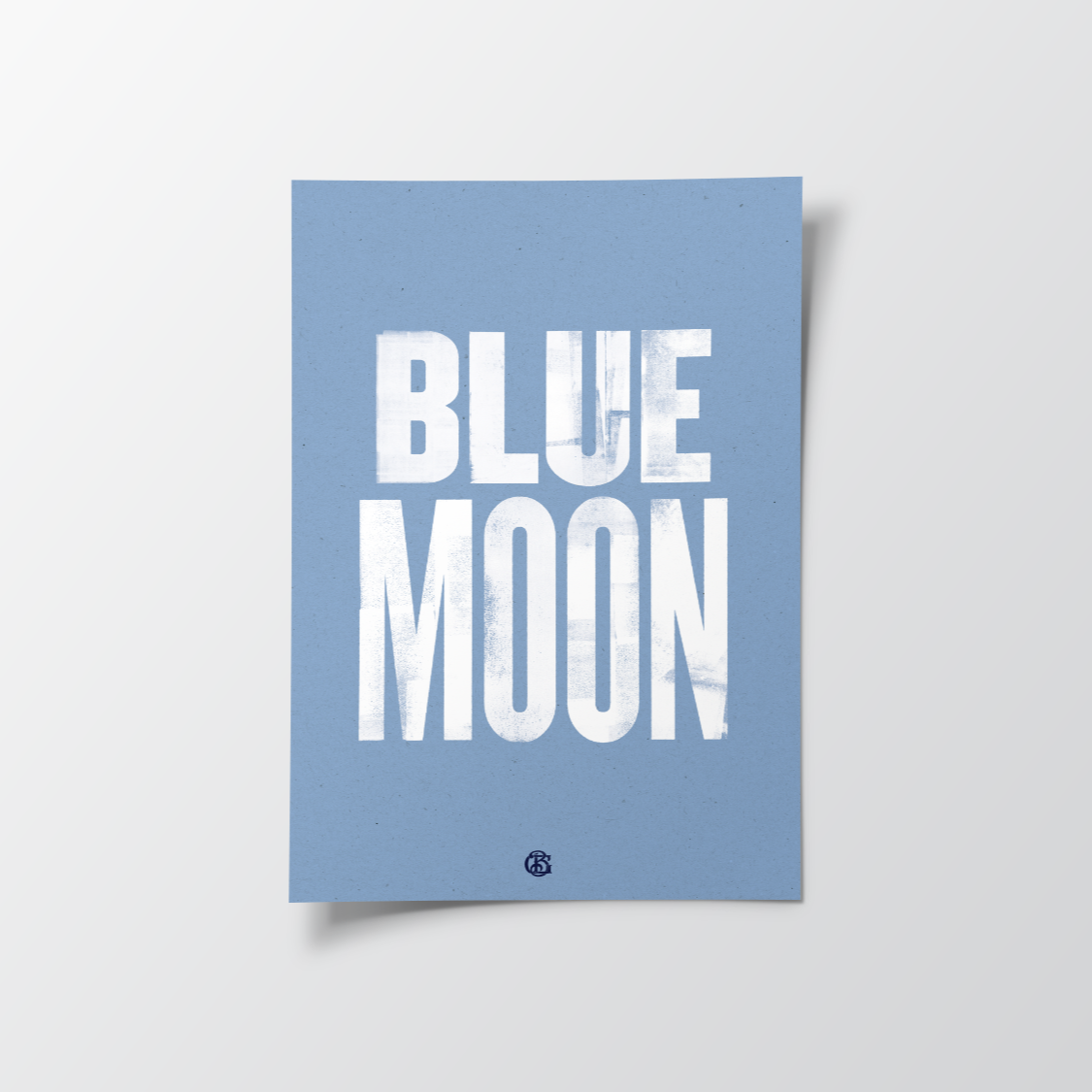 Blue Moon Manchester City poster