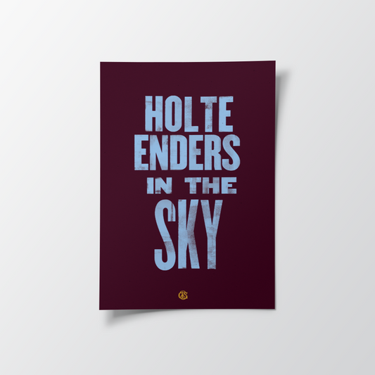 Holte Enders in the Sky Aston Villa Poster