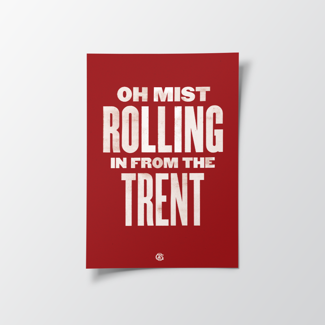 Oh Mist Rolling Nottingham Forest Poster