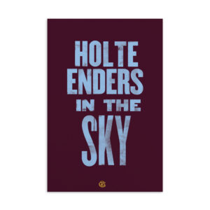 Aston Villa "Holte Enders In The Sky" A6 Postcard